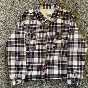 Lucky brand fuzzy flannel